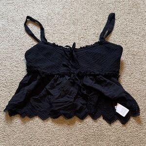 American Eagle Outfitters Black Lace Camisole